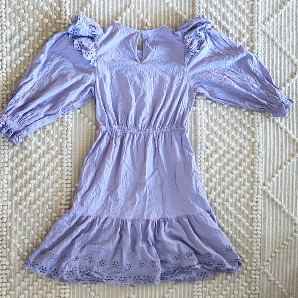 Lilac Ruffle Dress - Picture 2 of 2
